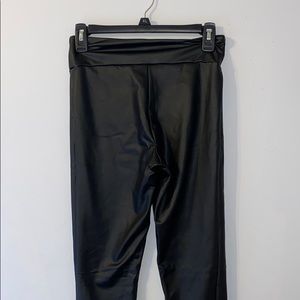 faux leather leggings pants